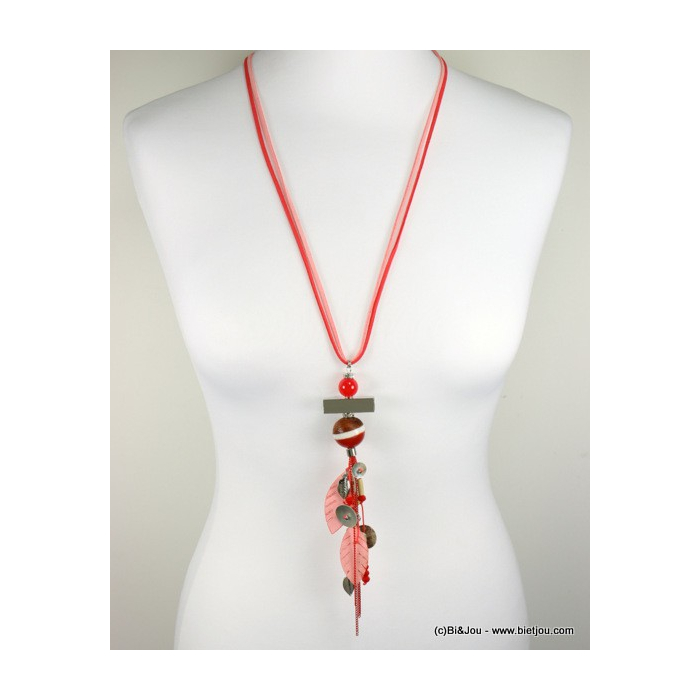 collier 0117037 rouge corail