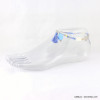 chaine de cheville pompon tassel tissu coquillage métallique 0617036 bleu