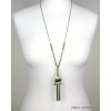 sautoir pendentif filigrane chaines fines épis de blé femme 0118547