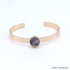 bracelet jonc ouvert pierre naturelle ronde 0218546