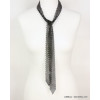 collier cravate à nouer strass 0118605 anthracite
