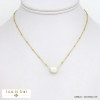 collier minimaliste perle eau douce chaîne perlée acier inoxydable femme 0121060