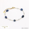 bracelet éclats pierre perles acrylique acier inoxydable femme 0221538