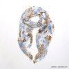foulard imprimé floral fleur feuille polyester femme 0721503