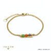 bracelet acier inoxydable barre pierre femme 0222042