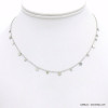 collier acier inoxydable breloque pampille ronde femme 0122075