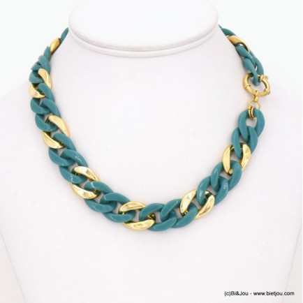 collier grosse maille acrylique femme 0122526