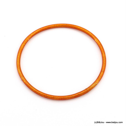 Jonc bouddhiste fin coloré pour femme 0222093 orange