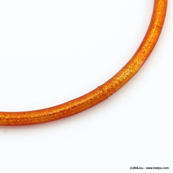 Jonc bouddhiste fin coloré pour femme 0222093 orange Jonc bouddhiste fin coloré pour femme 0222093 orange