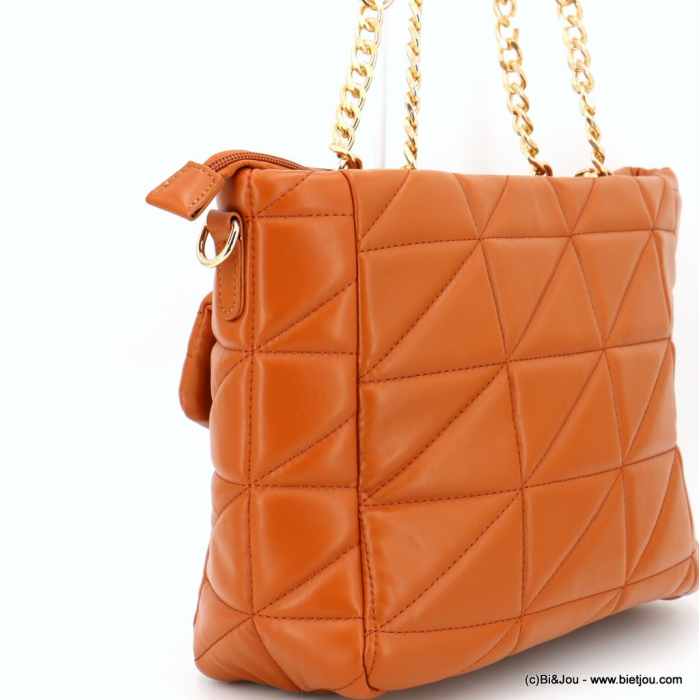 Sac à bandoulière Flora&Co synthétique matelassé poche avant fermoir 0923017 Grossiste