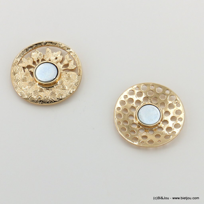 Broche aimantée arbre de vie émail et métal 0523001 naturel/beige Broche aimantée arbre de vie émail et métal 0523001 naturel/beige