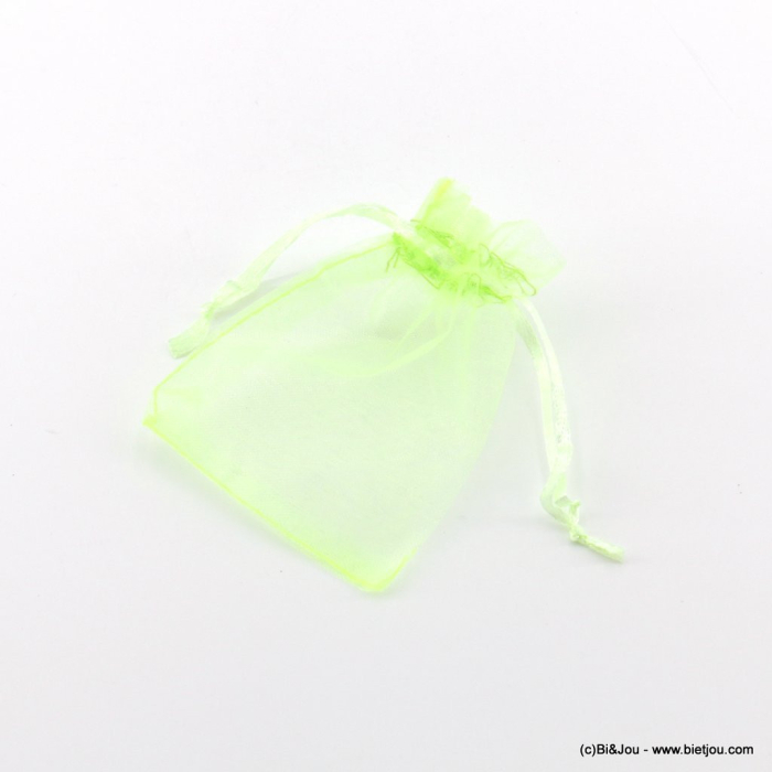 100 sachets organza cadeaux 0623006 vert