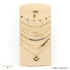 Ensemble de 10 colliers acier inoxydable talisman coeur happy plume pierre perle strass nacre 0123047 noir