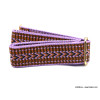 Bandoulière large tricotée réglable polyester largeur 5cm 0623007 violet
