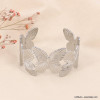 Bracelet manchette acier inoxydable papillons femme 0223107 argenté