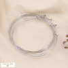 Semenier de 7 bracelets jonc ouvrable acier inoxydable femme 0221088 argenté