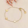 Bracelet acier inoxydable étoiles polaires femme 0223572 doré