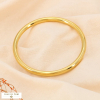 Bracelet jonc lisse effet miroir en acier inoxydable 0223617 doré