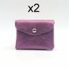 Porte-monnaie PM X2 simili-cuir irisé Flora&Co 2 compartiments 0924006 violet