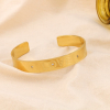 Bracelet jonc acier inoxydable LOVE strass 0223577 doré