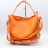 Sac à main 2-en-1 simili-cuir grainé Flora&Co 2 bandoulières 0924007 orange