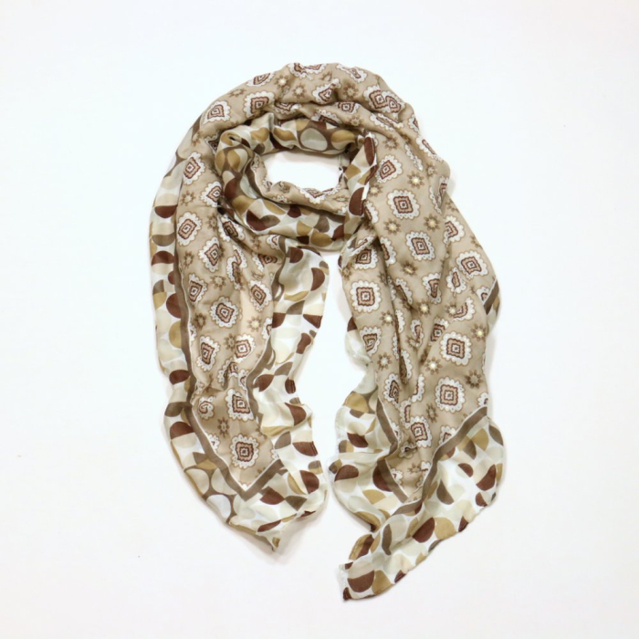 Etole motif vintage pois brillants femme 0724001 naturel/beige