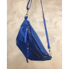 Sac banane cuir véritable irisé 0923045 bleu