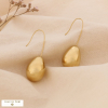 Boucles d'oreilles pendantes goutte épuré acier inoxydable 0324603 doré