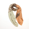 Étole Légère Coton Viscose Motifs Géométriques Multicolore 0725017 marron