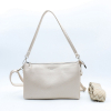 Sac trotteur simili-cuir grainé Flora&Co 3 compartiments 0924506 écru