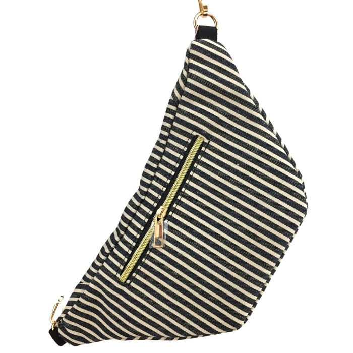 Sac Banane Imprimé en Synthétique 0925008 bleu foncé