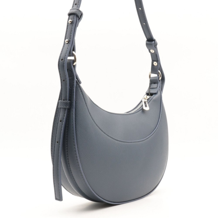 Sac porté épaule Flora&Co simili-cuir demi-lune 0925013 bleu foncé