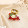 Bague élastique acier fraise marguerite feuille 0425071 rouge