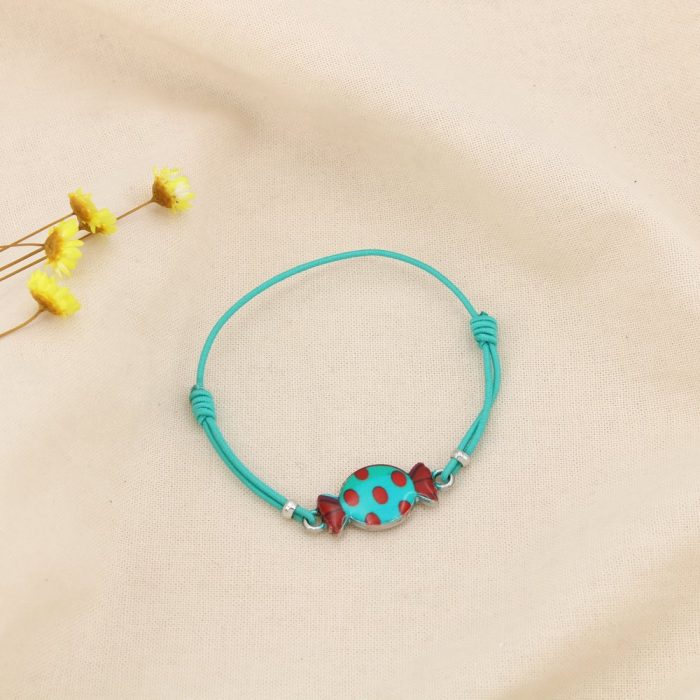 Set 12 bracelets bonbon émail coulissant élastique 0225210 multi