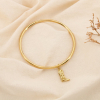 Bracelet Jonc acier inoxydable charm botte western 0225236 doré