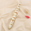 Ensemble 7 bagues fines acier fleur croix feuille 0425106 rose