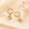 Boucles d’oreilles cerises acier inoxydable strass 0325186 doré