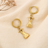 Boucles d’oreilles robe minimaliste acier inoxydable 0325190 doré