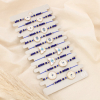 Ensemble 12 bracelets coulissant œil émail cristal 0225246 bleu foncé
