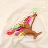 Bijou de sac ou porte-clés chien synthétique cordon 0825032 marron