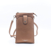 Sacoche smartphone Flora&Co simili-cuir grainé poche extérieure 0922533 cuivre
