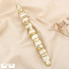 Ensemble 8 bagues acier nacre pierre émail 0425095 blanc