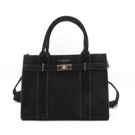 Sac à main en simili-cuir façon daim Flora&Co 0925503 noir