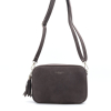 Sac à bandoulière Flora&Co simili-cuir façon daim pompon 0925505 gris foncé