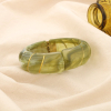 Bracelet résine ouvrable jonc effet torsadé marbre 0225187 vert kaki