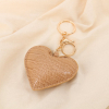Bijou de sac porte-clés cœur effet cuir croco 0825020 taupe