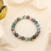Bracelet élastique bille pierre 8mm acier inoxydable 0225555 multi2