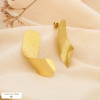 Boucles d'oreilles acier inox design contemporain 0325516 doré