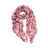 Foulard imprimé fleur paillette viscose coton 0725501 magenta