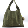 Sac porté épaule façon daim polyester Flora&Co 0925521 vert kaki
